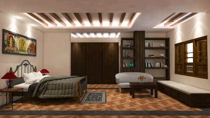 (Warm Minimalist Bedroom Retreat)