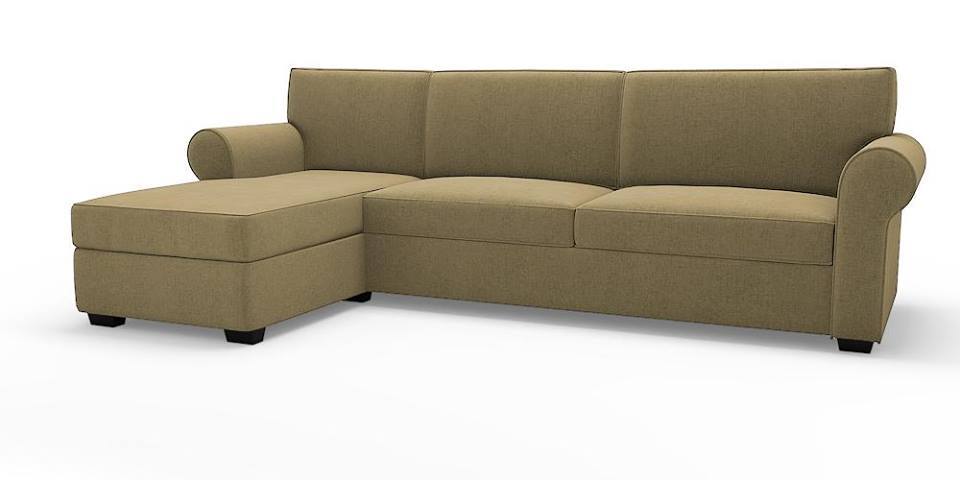 Brown sofa bed